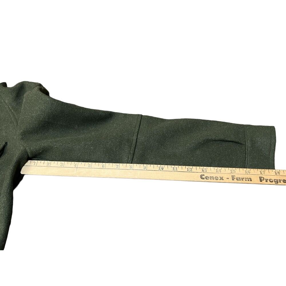Avec Les Filles Olive Green Army Zip Up Utility Jacket "wool like" Size M - Picture 5 of 12